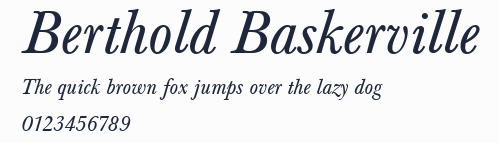 Berthold Baskerville預覽圖