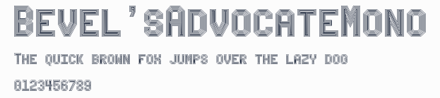Bevel'sAdvocateMono預覽圖