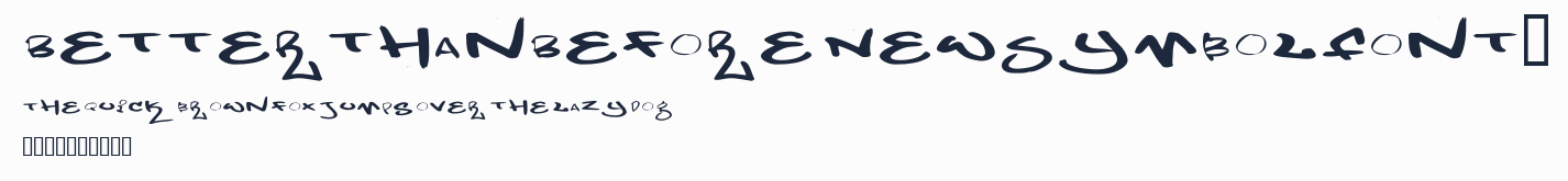 BetterthanBefore NewSymbolFont5預覽圖
