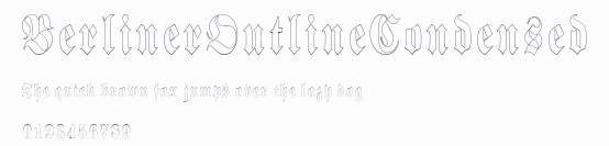BerlinerOutlineCondensed預覽圖