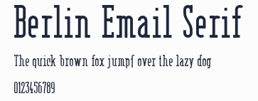Berlin Email Serif預覽圖