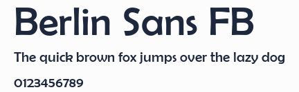Berlin Sans FB預覽圖