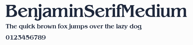 BenjaminSerifMedium預覽圖