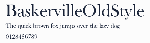 BaskervilleOldStyle預覽圖
