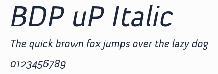 BDP uP Italic預覽圖