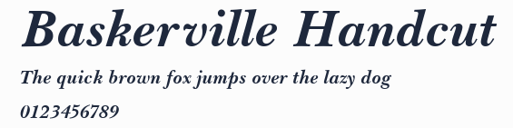 Baskerville Handcut預覽圖