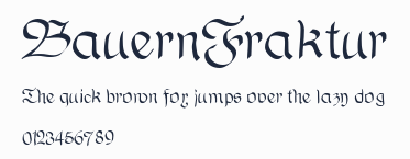 BauernFraktur預覽圖