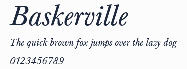 Baskerville預覽圖