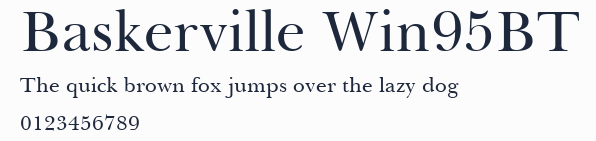 Baskerville Win95BT預覽圖