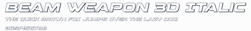 Beam Weapon 3D Italic預覽圖