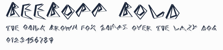 BeeBopp Bold預覽圖