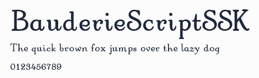 BauderieScriptSSK預覽圖