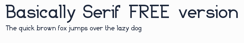 Basically Serif_FREE-version預覽圖