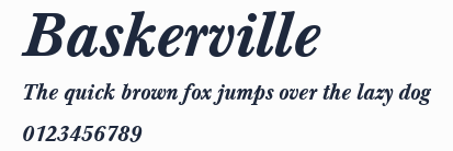 Baskerville預覽圖