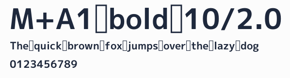 M+A1 bold 10/2.0預覽圖