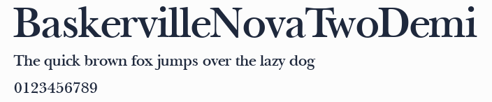 BaskervilleNovaTwoDemi預覽圖