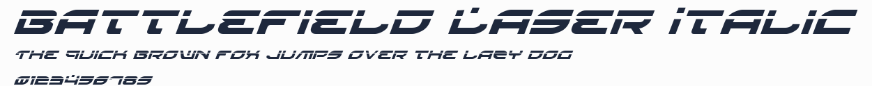 Battlefield Laser Italic預覽圖