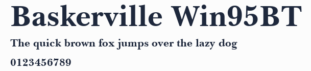 Baskerville Win95BT預覽圖