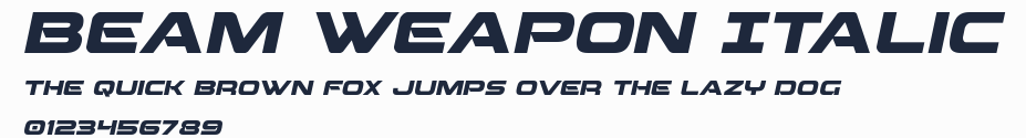 Beam Weapon Italic預覽圖