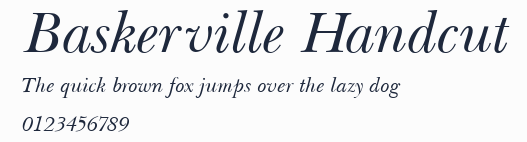 Baskerville Handcut預覽圖