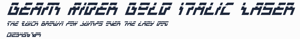 Beam Rider Bold Italic Laser預覽圖