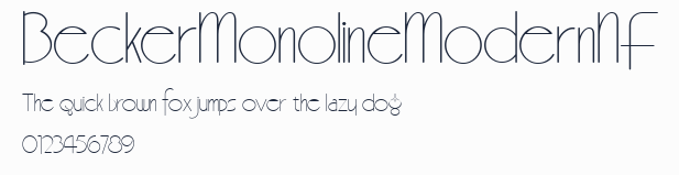 BeckerMonolineModernNF預覽圖