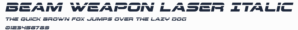 Beam Weapon Laser Italic預覽圖