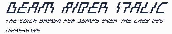 Beam Rider Italic預覽圖