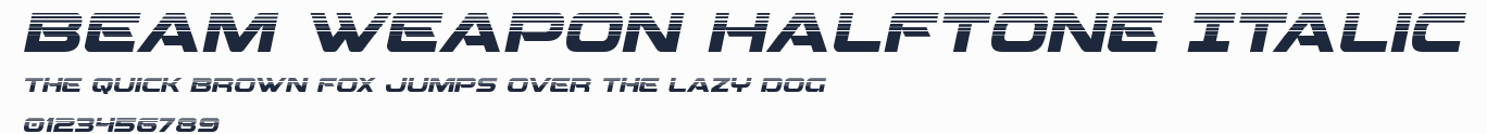 Beam Weapon Halftone Italic預覽圖