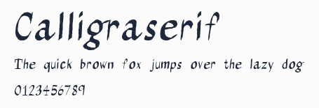 Calligraserif預覽圖