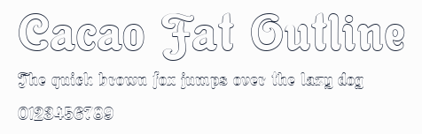 Cacao Fat Outline預覽圖