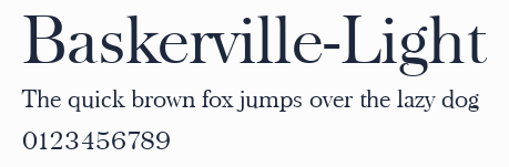 Baskerville-Light預覽圖