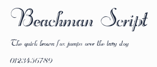Beachman Script預覽圖