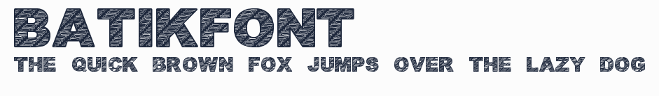 BatikFont1預覽圖