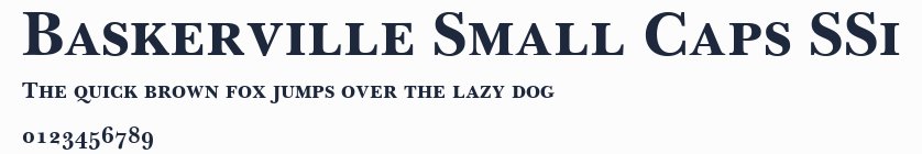 Baskerville Small Caps SSi預覽圖