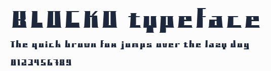 BLOCKO typeface預覽圖
