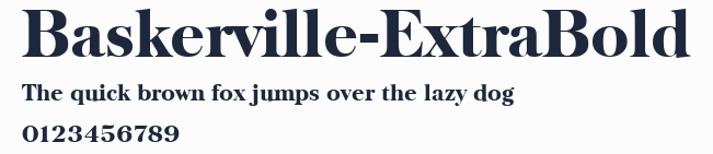 Baskerville-ExtraBold預覽圖