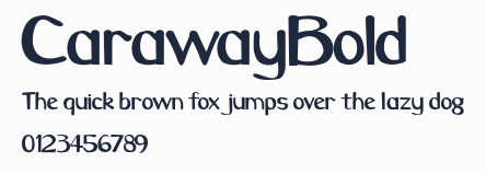 CarawayBold預覽圖
