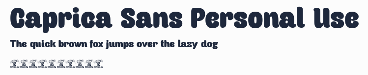 Caprica Sans Personal Use預覽圖