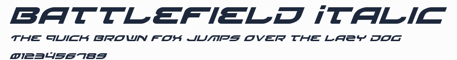 Battlefield Italic預覽圖