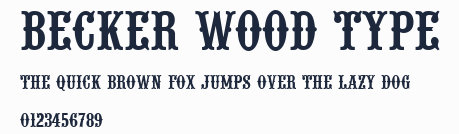 Becker Wood Type預覽圖