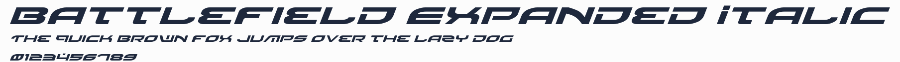 Battlefield Expanded Italic預覽圖