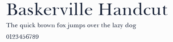 Baskerville Handcut預覽圖
