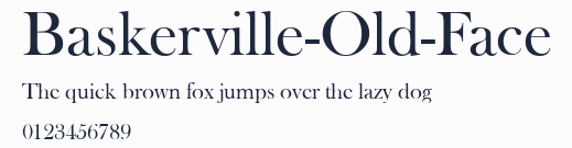 Baskerville-Old-Face預覽圖