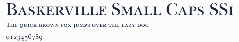 Baskerville Small Caps SSi預覽圖