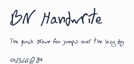 BN Handwrite預覽圖