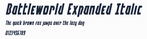 Battleworld Expanded Italic預覽圖