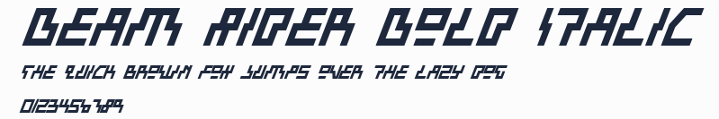 Beam Rider Bold Italic預覽圖