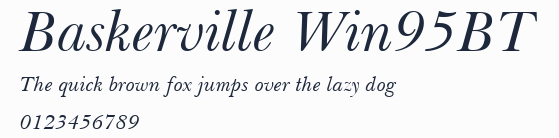 Baskerville Win95BT預覽圖