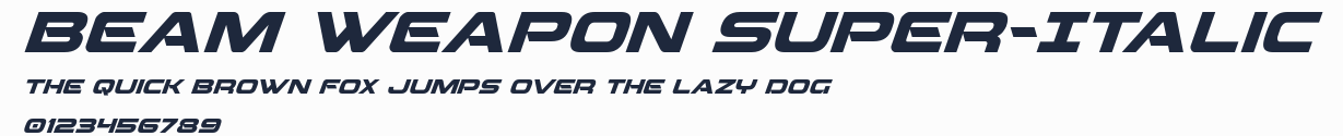 Beam Weapon Super-Italic預覽圖